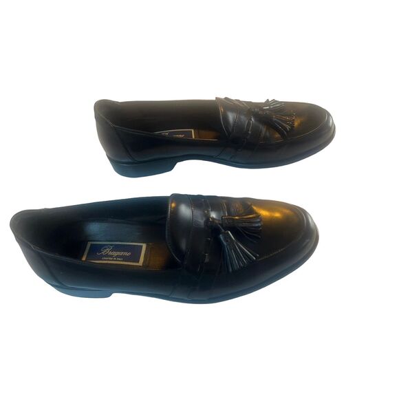 Bragano By Cole Haan Men's Black Leather Moc Toe Tassel Loafer size  10M - Picture 8 of 14